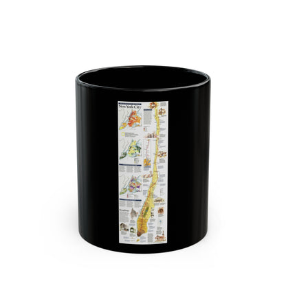 USA - New York City (1999) (Map) Black Coffee Mug-11oz-The Sticker Space