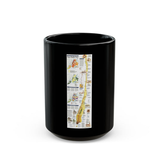 USA - New York City (1999) (Map) Black Coffee Mug-15oz-The Sticker Space