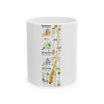 USA - New York City (1999) (Map) White Coffee Mug-11oz-The Sticker Space