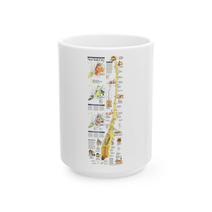 USA - New York City (1999) (Map) White Coffee Mug-15oz-The Sticker Space