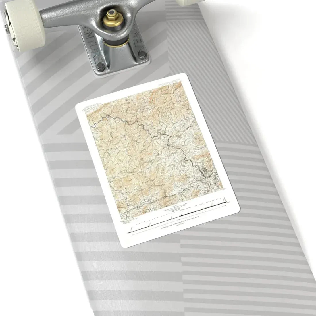 USA - North Carolina, Tennessee (1889) (Map) STICKER Vinyl Kiss-Cut Decal - The Sticker Space