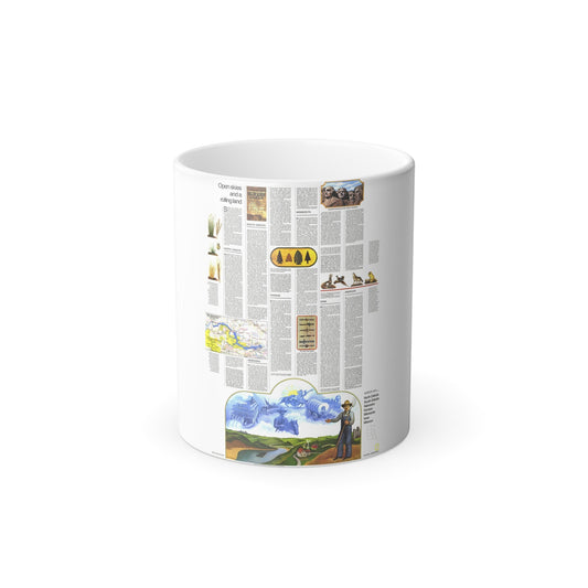 USA - North Central States 2 (1974) (Map) Color Changing Mug 11oz-11oz-The Sticker Space