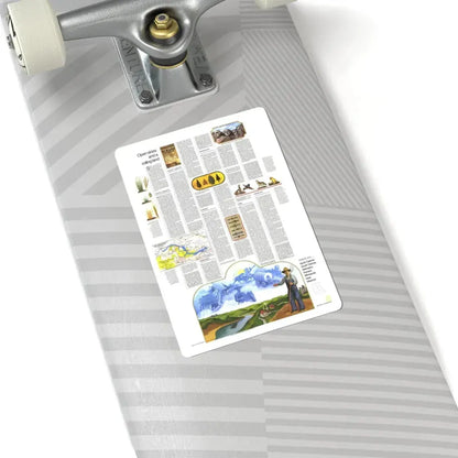 USA - North Central States 2 (1974) (Map) STICKER Vinyl Kiss-Cut Decal - The Sticker Space