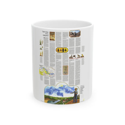 USA - North Central States 2 (1974) (Map) White Coffee Mug-11oz-The Sticker Space