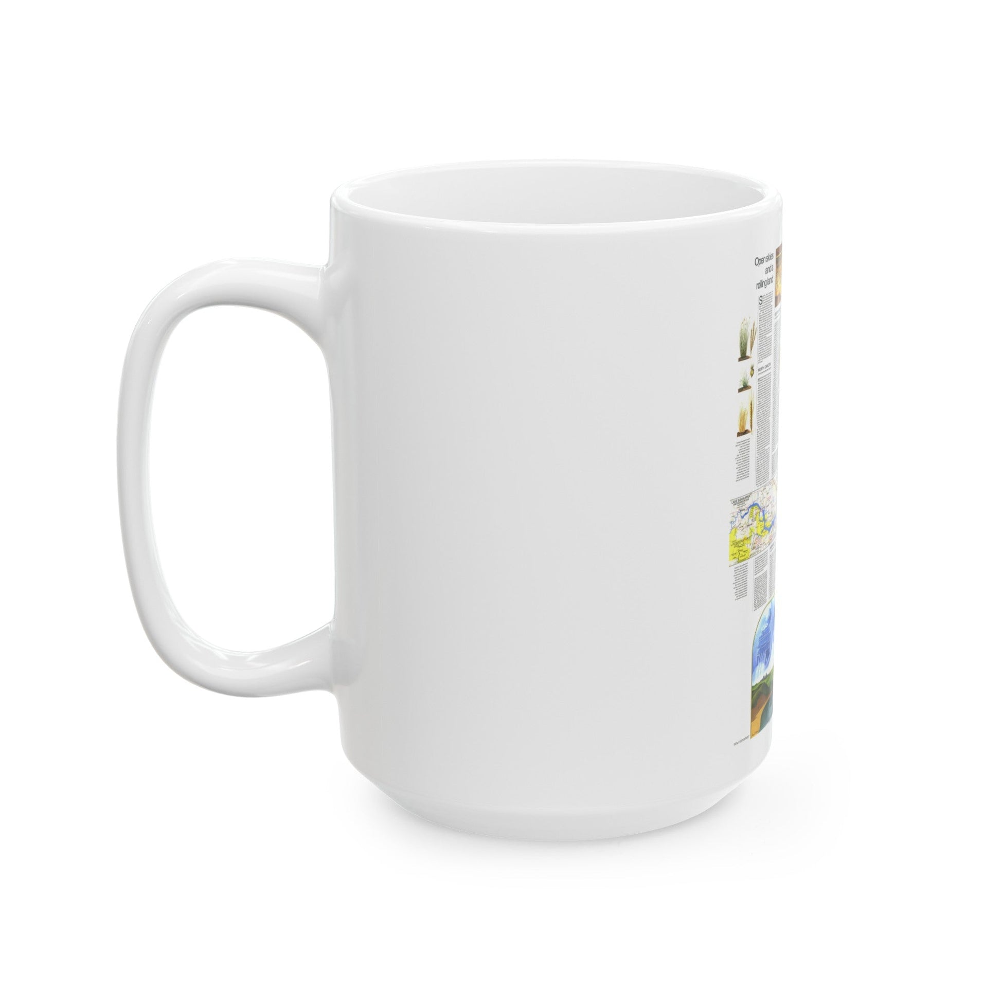 USA - North Central States 2 (1974) (Map) White Coffee Mug-The Sticker Space