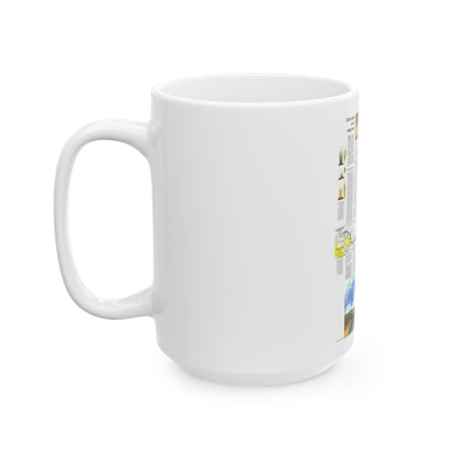 USA - North Central States 2 (1974) (Map) White Coffee Mug-The Sticker Space