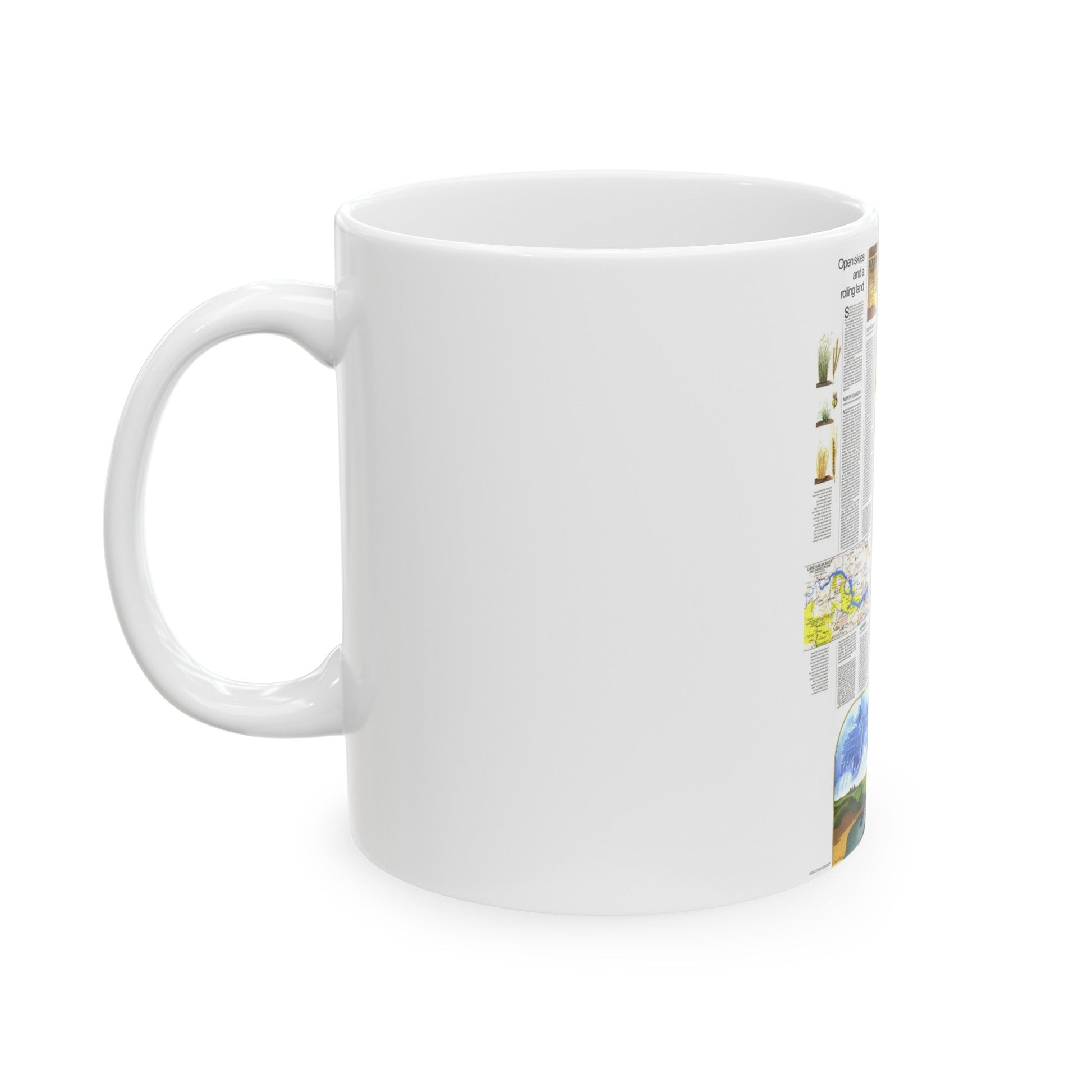 USA - North Central States 2 (1974) (Map) White Coffee Mug-The Sticker Space