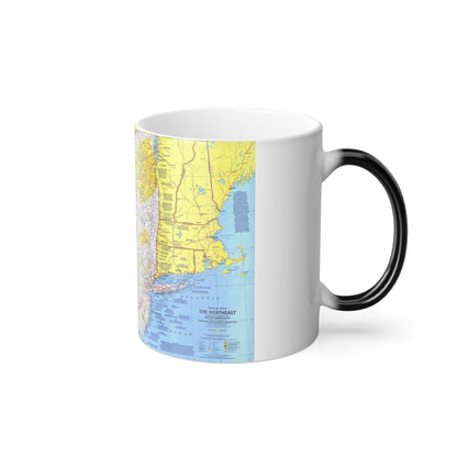 USA - Northeast 1 (1978) (Map) Color Changing Mug 11oz-11oz-The Sticker Space