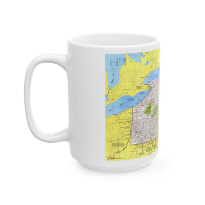 USA - Northeast 1 (1978) (Map) White Coffee Mug-The Sticker Space