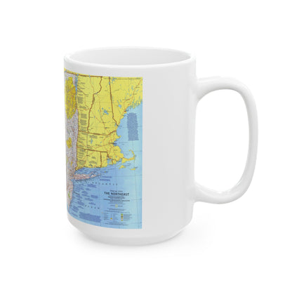 USA - Northeast 1 (1978) (Map) White Coffee Mug-The Sticker Space