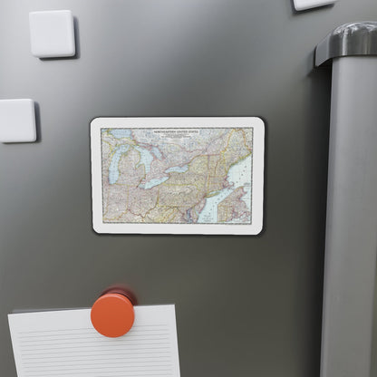 USA - Northeastern (1945) (Map) Refrigerator Magnet-The Sticker Space