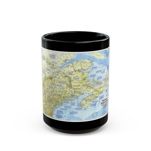 USA - Northern Approaches 1 (1985) (Map) Black Coffee Mug-15oz-The Sticker Space