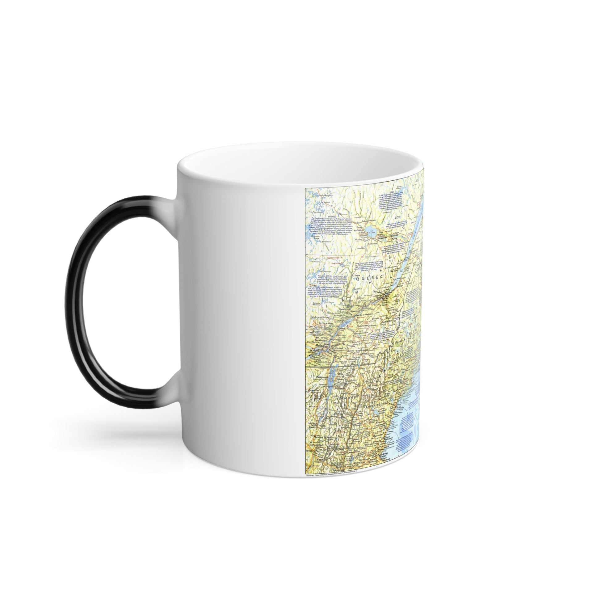 USA - Northern Approaches 1 (1985) (Map) Color Changing Mug 11oz-11oz-The Sticker Space