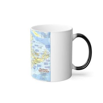 USA - Northern Approaches 1 (1985) (Map) Color Changing Mug 11oz-11oz-The Sticker Space