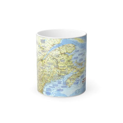 USA - Northern Approaches 1 (1985) (Map) Color Changing Mug 11oz-11oz-The Sticker Space