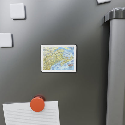 USA - Northern Approaches 1 (1985) (Map) Refrigerator Magnet-The Sticker Space