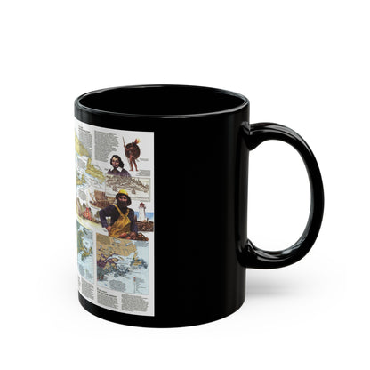 USA - Northern Approaches 2 (1985) (Map) Black Coffee Mug-The Sticker Space