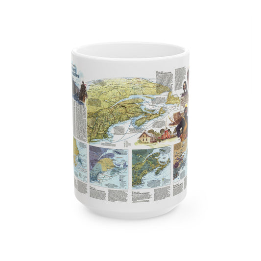 USA - Northern Approaches 2 (1985) (Map) White Coffee Mug-15oz-The Sticker Space