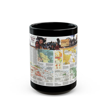 USA - Northern Plains 2 (1986) (Map) Black Coffee Mug-15oz-The Sticker Space