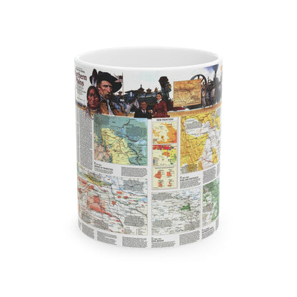 USA - Northern Plains 2 (1986) (Map) White Coffee Mug-11oz-The Sticker Space