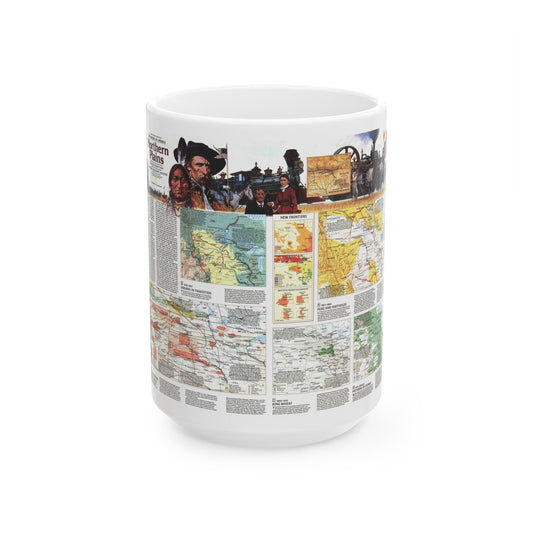 USA - Northern Plains 2 (1986) (Map) White Coffee Mug-15oz-The Sticker Space