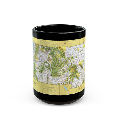 USA - Northwest 1 (1973) (Map) Black Coffee Mug-15oz-The Sticker Space