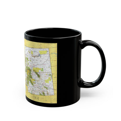 USA - Northwest 1 (1973) (Map) Black Coffee Mug-The Sticker Space