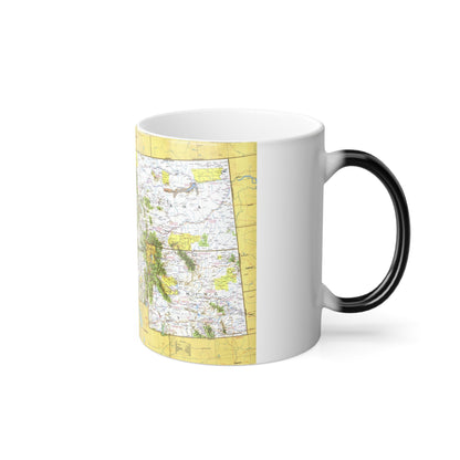 USA - Northwest 1 (1973) (Map) Color Changing Mug 11oz-11oz-The Sticker Space