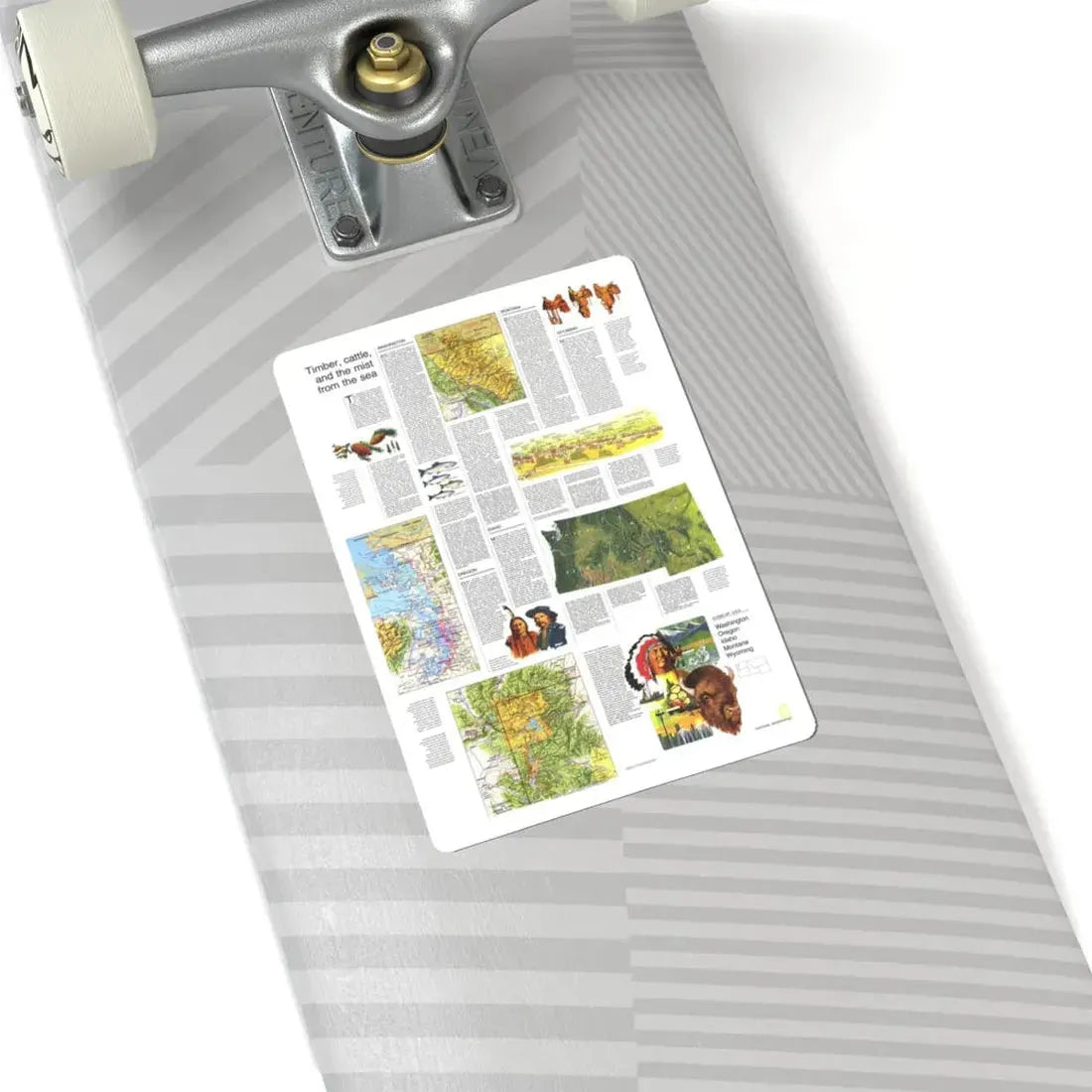 USA - Northwest 2 (1973) (Map) STICKER Vinyl Kiss-Cut Decal - The Sticker Space