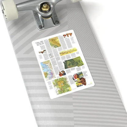 USA - Northwest 2 (1973) (Map) STICKER Vinyl Kiss-Cut Decal - The Sticker Space