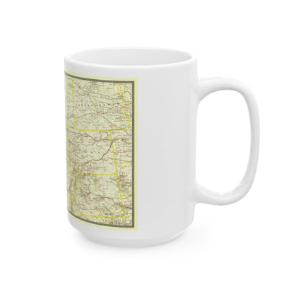 USA - Northwestern (1941) (Map) White Coffee Mug-The Sticker Space