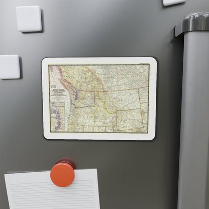 USA - Northwestern (1950) (Map) Refrigerator Magnet-The Sticker Space