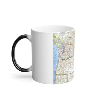 USA - Northwestern (1960) (Map) Color Changing Mug 11oz-11oz-The Sticker Space