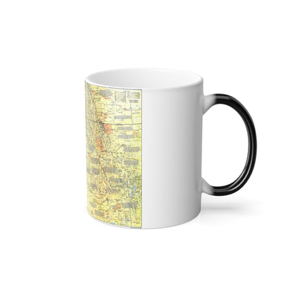 USA - Pacific Northwest 1 (1986) (Map) Color Changing Mug 11oz-11oz-The Sticker Space