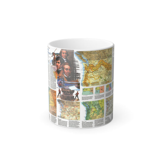 USA - Pacific Northwest 2 (1986) (Map) Color Changing Mug 11oz-11oz-The Sticker Space