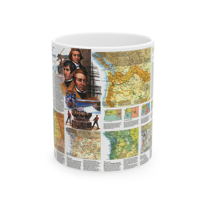 USA - Pacific Northwest 2 (1986) (Map) White Coffee Mug-11oz-The Sticker Space