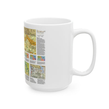 USA - Pacific Northwest 2 (1986) (Map) White Coffee Mug-The Sticker Space