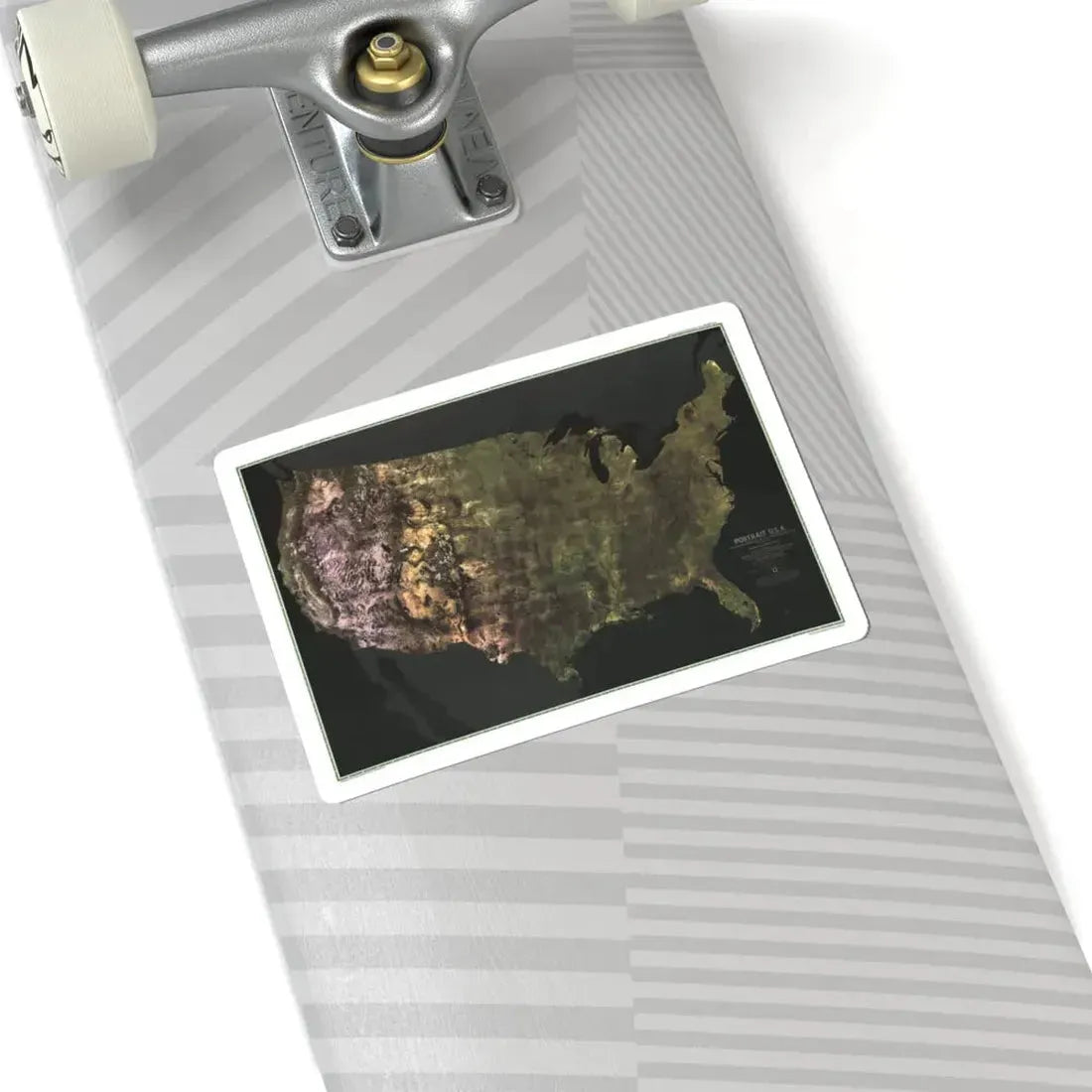 USA - Portrait U.S.A (1976) (Map) STICKER Vinyl Kiss-Cut Decal - The Sticker Space