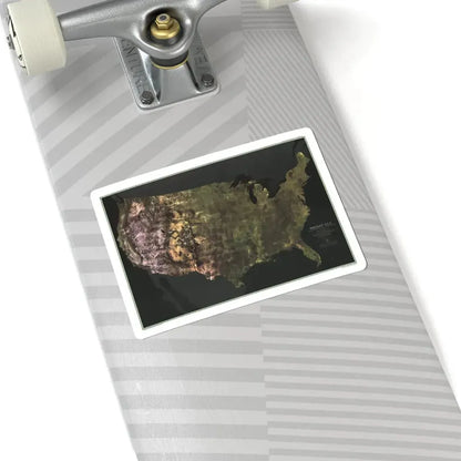 USA - Portrait U.S.A (1976) (Map) STICKER Vinyl Kiss-Cut Decal - The Sticker Space
