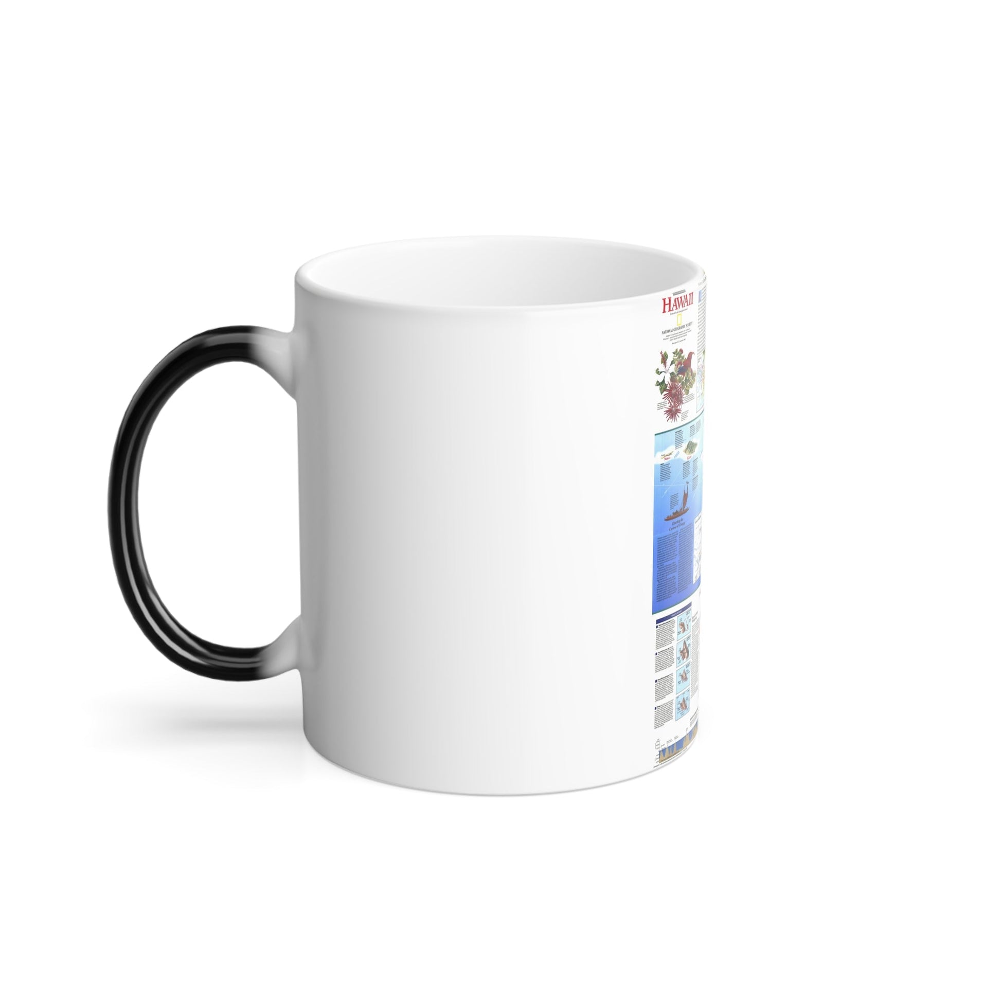 USA - Rediscovering Hawaii (1995) (Map) Color Changing Mug 11oz-11oz-The Sticker Space