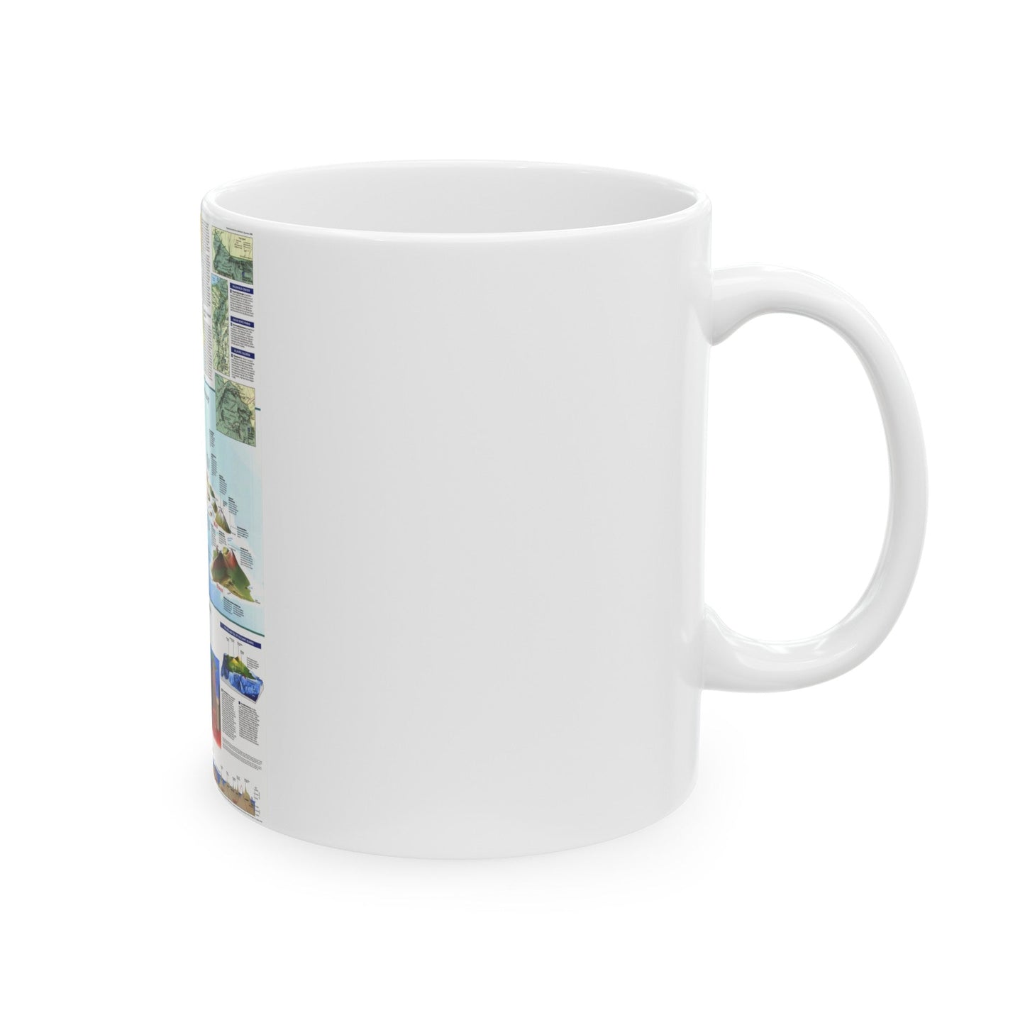 USA - Rediscovering Hawaii (1995) (Map) White Coffee Mug-The Sticker Space