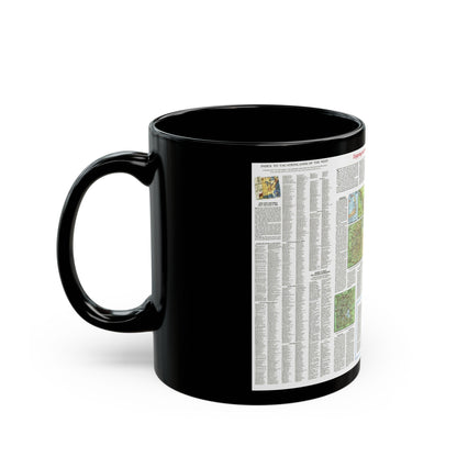 USA - Scenic Treasures and Historic Sites (1966) (Map) Black Coffee Mug-The Sticker Space