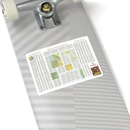 USA - Scenic Treasures and Historic Sites (1966) (Map) STICKER Vinyl Kiss-Cut Decal - The Sticker Space