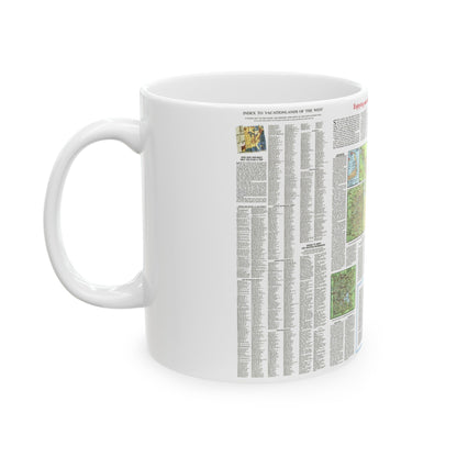 USA - Scenic Treasures and Historic Sites (1966) (Map) White Coffee Mug-The Sticker Space