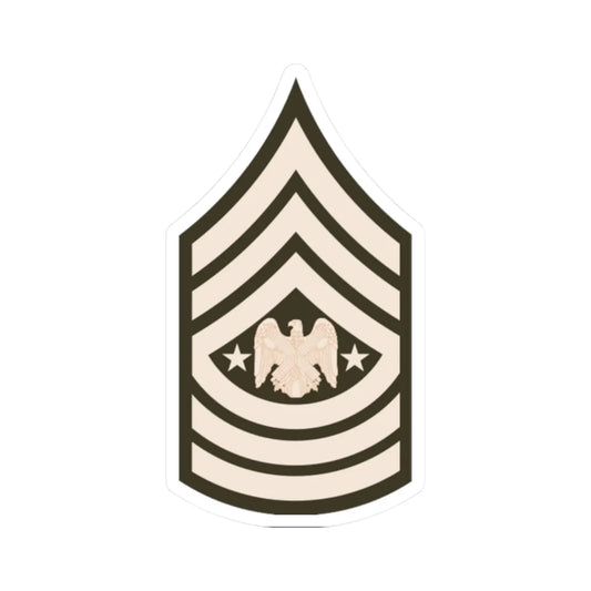 USA Senior Enlisted Advisor to the Chief of the National Guard Bureau (United States) (Military Rank) STICKER Vinyl Kiss-Cut Decal 2 Inch White - The Sticker Space