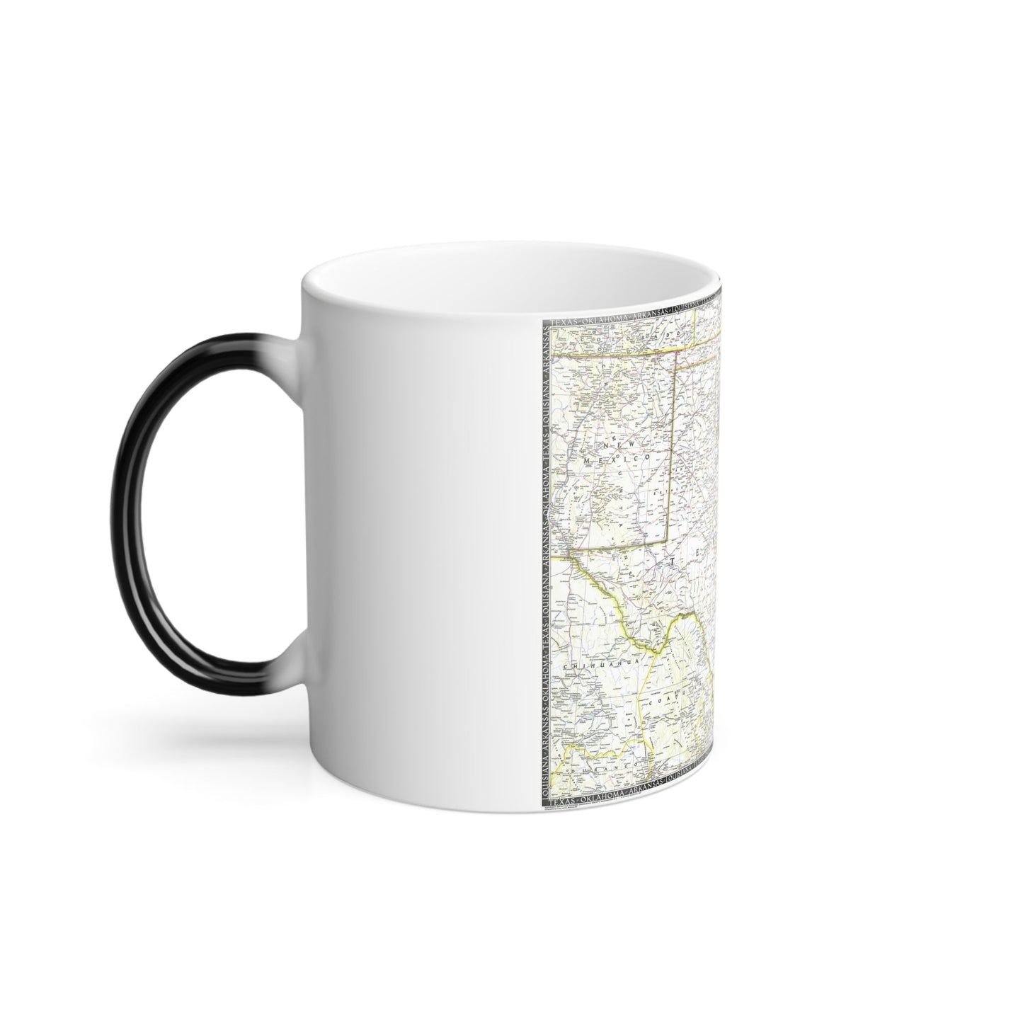 USA - South Central (1947) (Map) Color Changing Mug 11oz-11oz-The Sticker Space