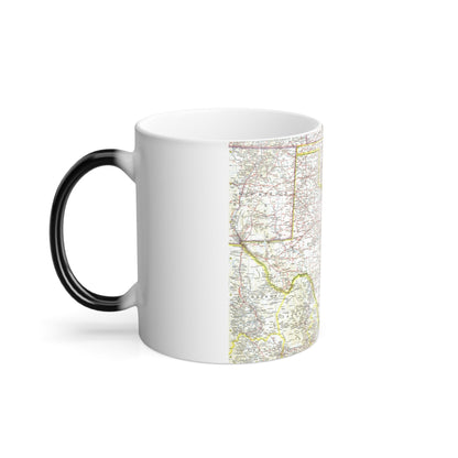 USA - South Central (1961) (Map) Color Changing Mug 11oz-11oz-The Sticker Space