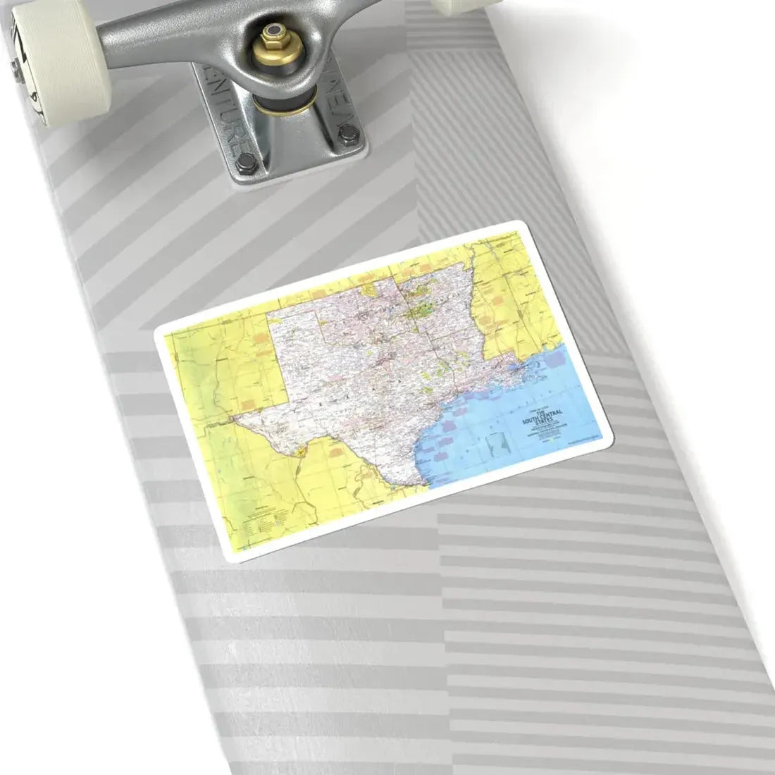 USA - South Central States 1 (1974) (Map) STICKER Vinyl Kiss-Cut Decal - The Sticker Space