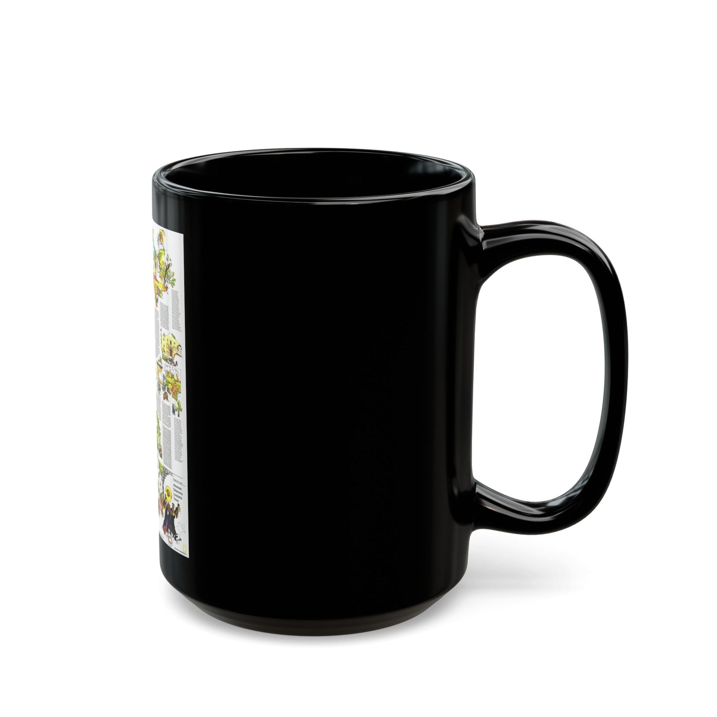 USA - South Central States 2 (1974) (Map) Black Coffee Mug-The Sticker Space