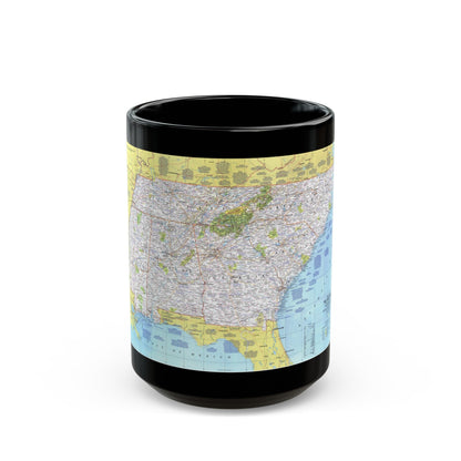 USA - Southeast 1 (1975) (Map) Black Coffee Mug-15oz-The Sticker Space